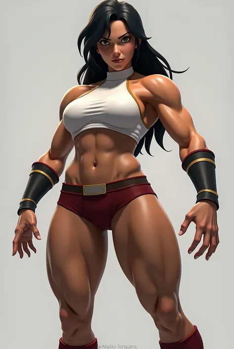 Avatar Korra tonified athelete body muscles 