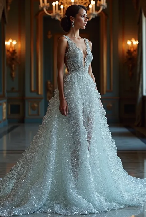 A dress made from small diamonds