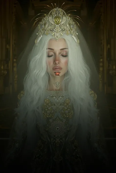 A white-haired queen is very beautiful but a murderer