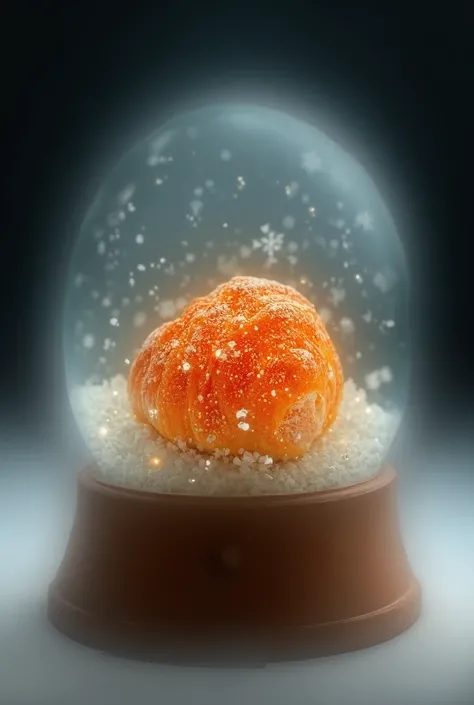 Viennoiserie bread snow globe