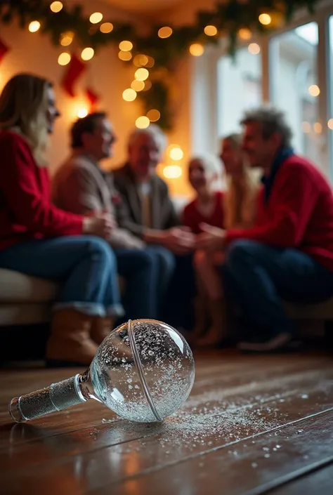 Ia mencoba karaoke Natal, but the sound of the donation breaks the glass