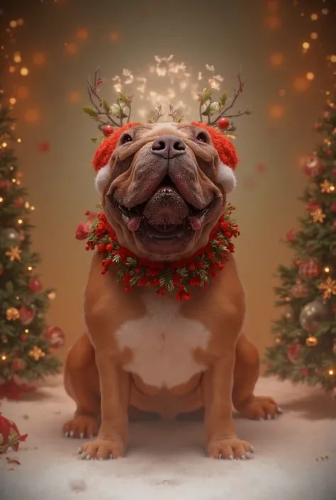 American bully navideño 