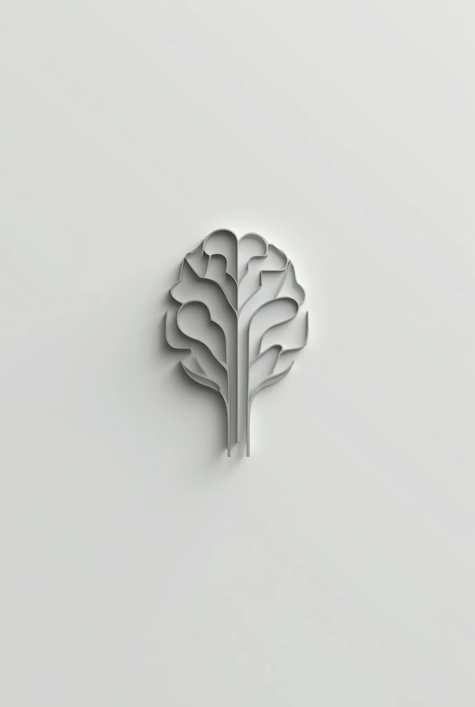 Create a psychology-themed logo in grey tones