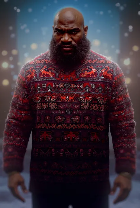 Bobby Lashley in a Christmas sweater 