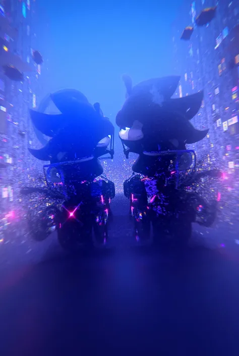 Sonic shadow 3d driving motorcycle 