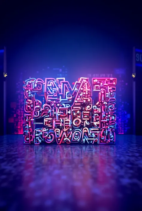 3D words Capital letters different colours "SNAT PRESIDENTS END OF YEAR STATEMENT" studio background, ON AIR sign, microphone, headsets, Facebook Live sign