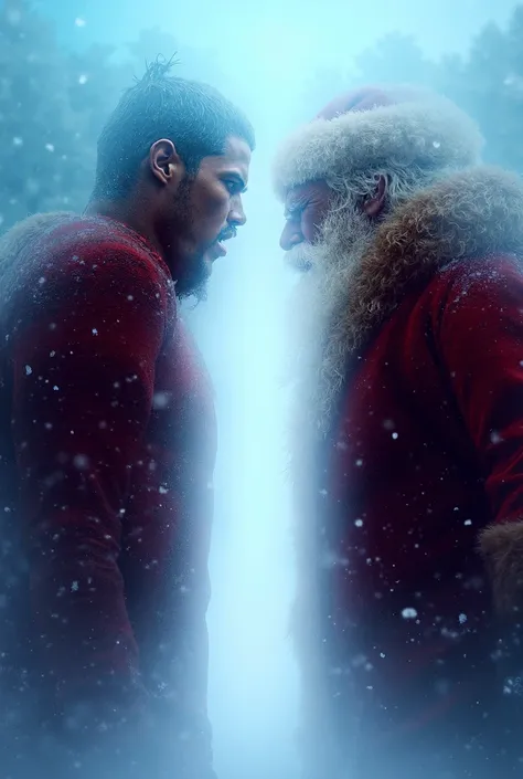 Cristiano and Santa Claus fighting