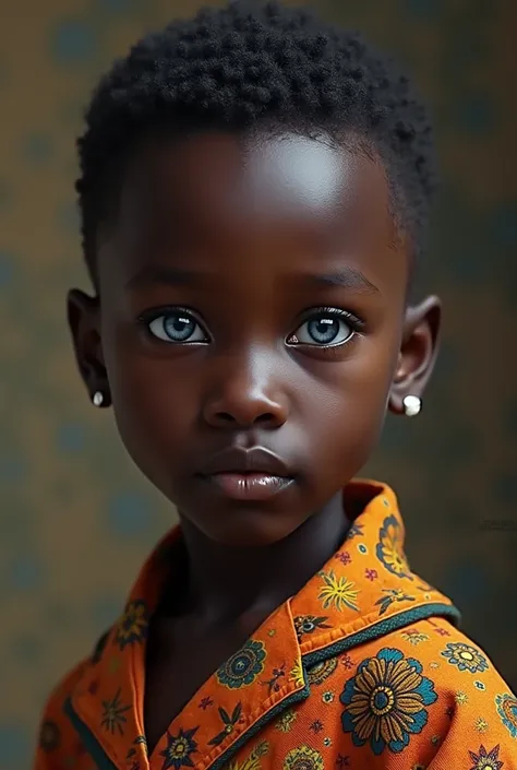  You could create a very beautiful character  , a black-skinned boy ,  for me with blue eyes and African clothing 