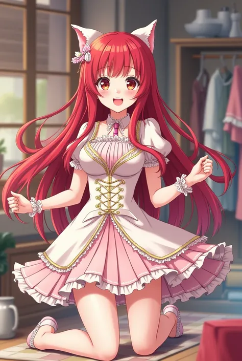 Erstelle mir die anime caracterin marin kitagawa aus dem anime my dress up darlings 