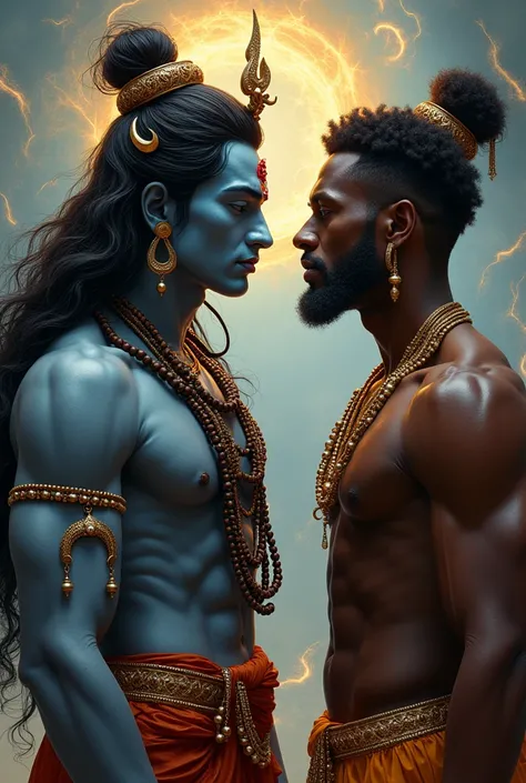 Shiva et un beau africain 