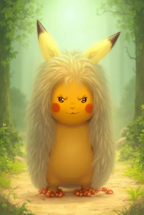 Pikachu disguised as a pooh donkey