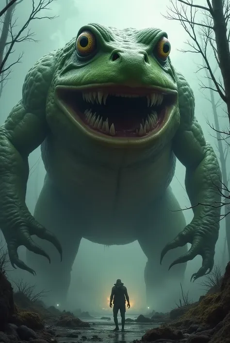 Giant and monstrous frog 