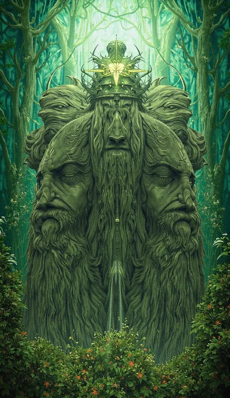 Vanir gods gods of fertility and nature hyper realistic illustration

