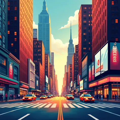 New York wallpaper in a bright atmosphere From the streets of New York  