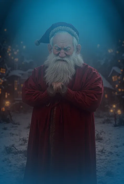 Santa Claus apologizing for not arriving in time to deliver the gift that went to what a reindeer got sick 