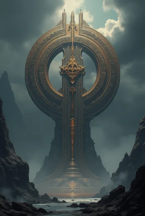 Omega symbol in the God of War style