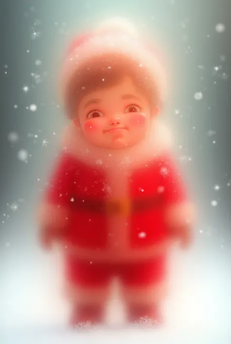 Boy in Santa Claus costume 