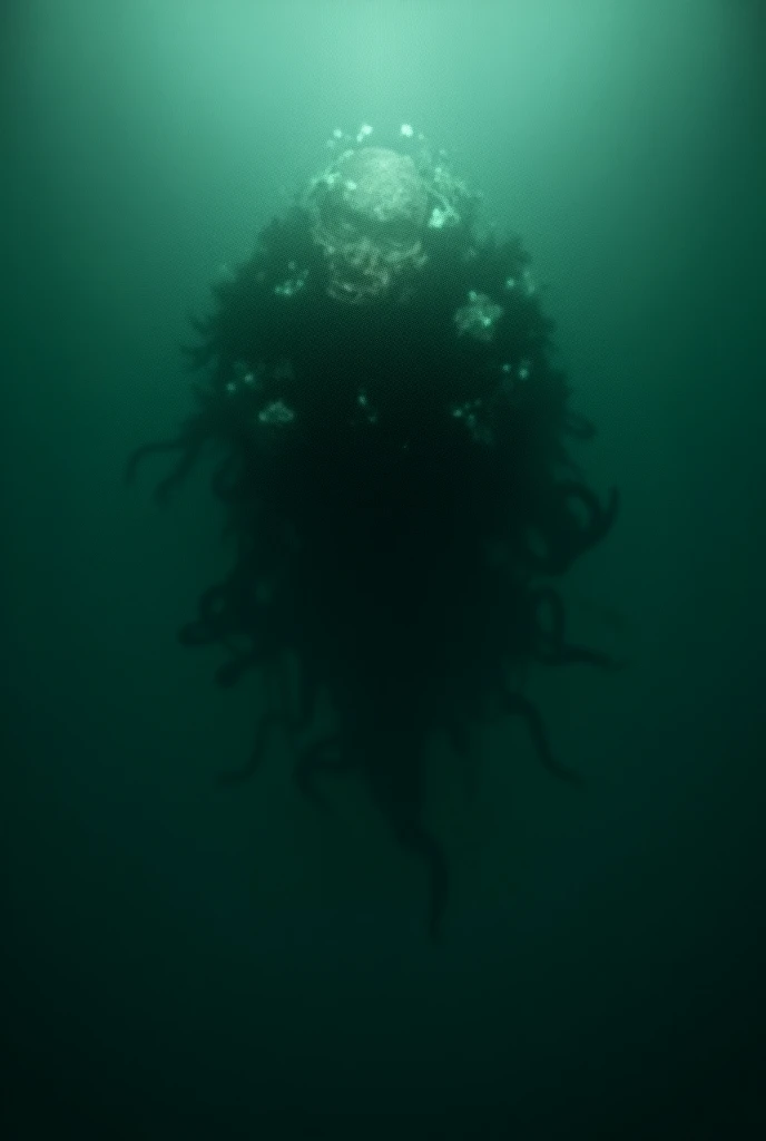 Horror character under the water