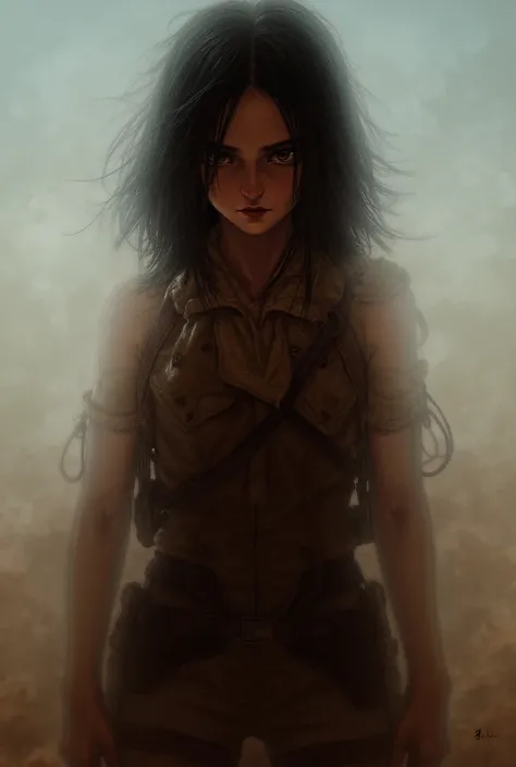 A character from attack on titan, a woman