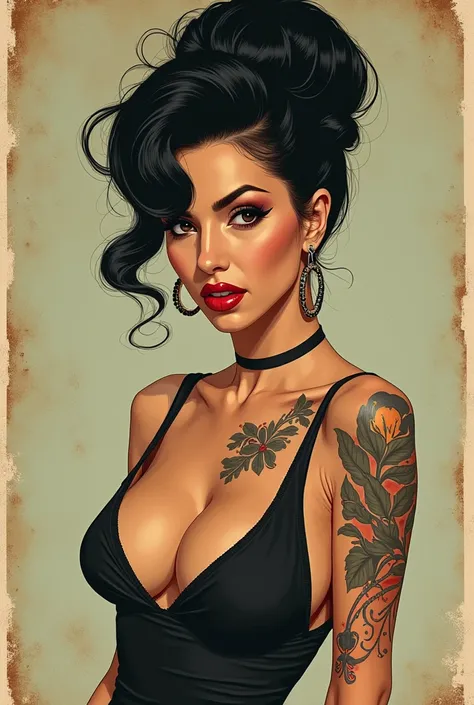 Amy Winehouse pin-up old school