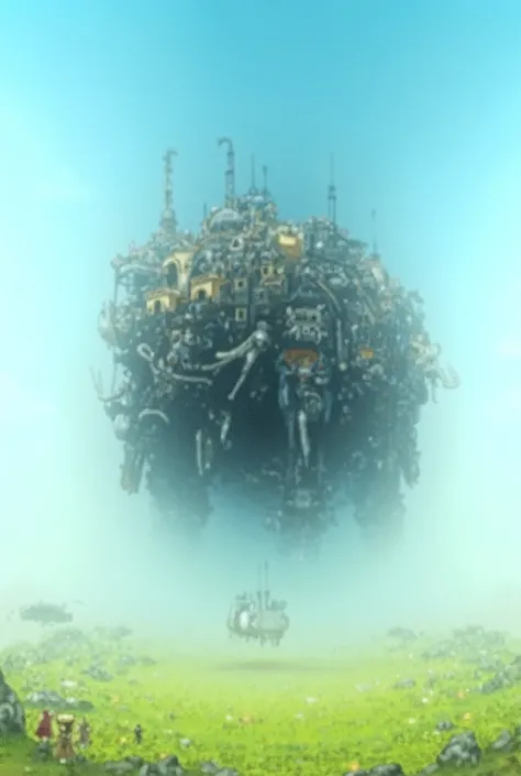 A steampunk-inspired, self-moving castle designed to have the silhouette of an elephant without looking exactly like one. The structure is an unsymmetrical and complex fusion of mechanical parts, gears, and steam-powered engines, with large metallic legs r...