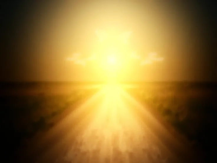 A wide path leading to a distant bright horizon, with doves flying upward and golden rays lighting the way, symbolizing the assurance and clarity the Holy Spirit provides.