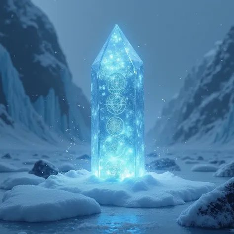 Create what can be the CRYSTAL OF GLACIAL DIVINE HERITAGE