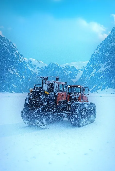 I want T-Shirt design for a scene of my snow removal tractors engaging in mountain. The company name is Telluride Service Heroes.