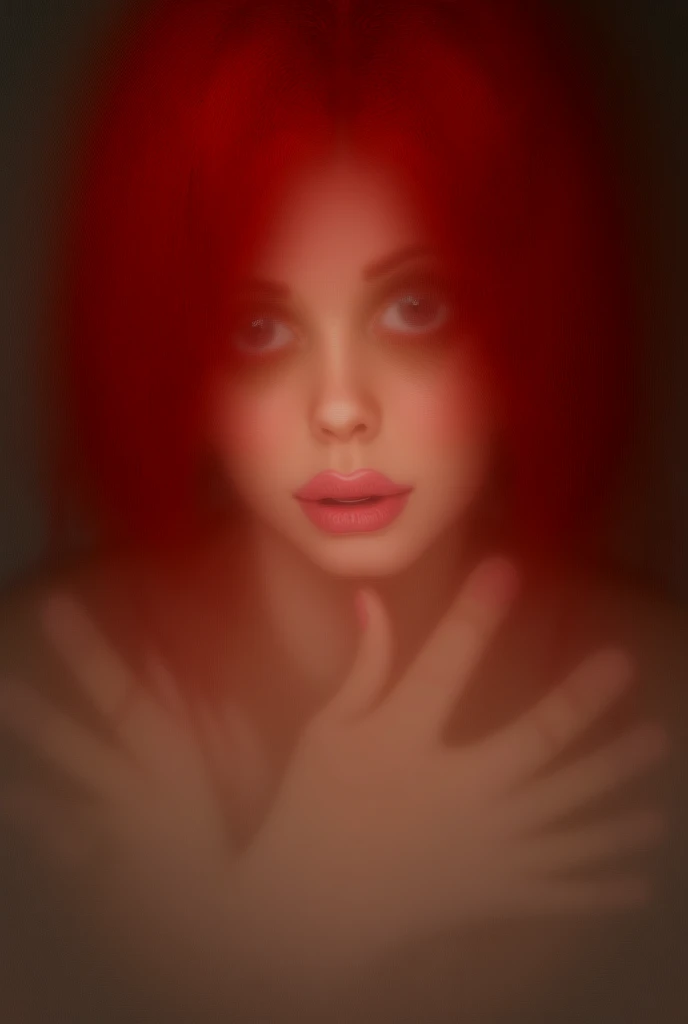 Girl, red hair, lascivious 