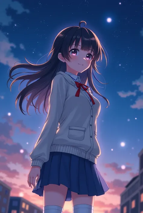  top quality 、 Highest Masterpieces、 highest image quality taken by Ki、8k
fantastic background 、 CG in detail、 cinema tea
Animated 、Anime movies、Beauty、 beautiful girl
Big breasted beautiful older sister、uniform、 high school girl、

ピンクのuniform、 white cardi...