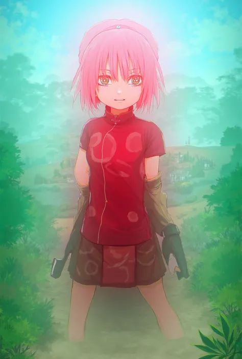 The character Sakura from Naruto