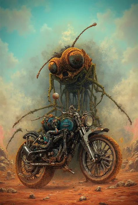 motorcycle + ant together 