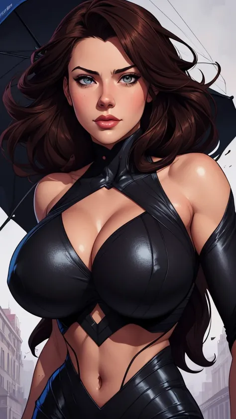 a cartoon picture of a woman with a very big breast, alena aenami and artgerm, artgerm and rossdraws, extremely detailed artgerm, artgerm. high detail, artgerm detailed, style ivan talavera and artgerm, neoartcore and charlie bowater, artgerm. anime illust...