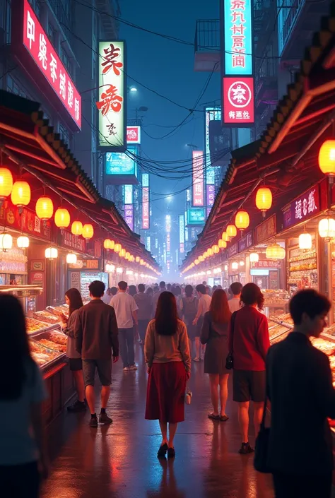 Taiwans city-pop night market