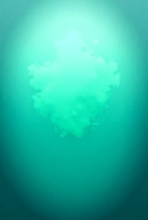 An explosion of water and foam in the ocean, depicting a possible methane gas release from the seafloor. The water bubbles with green and bluish hues, creating a visually striking and dynamic effect. The style is classical but with a touch of intensity.