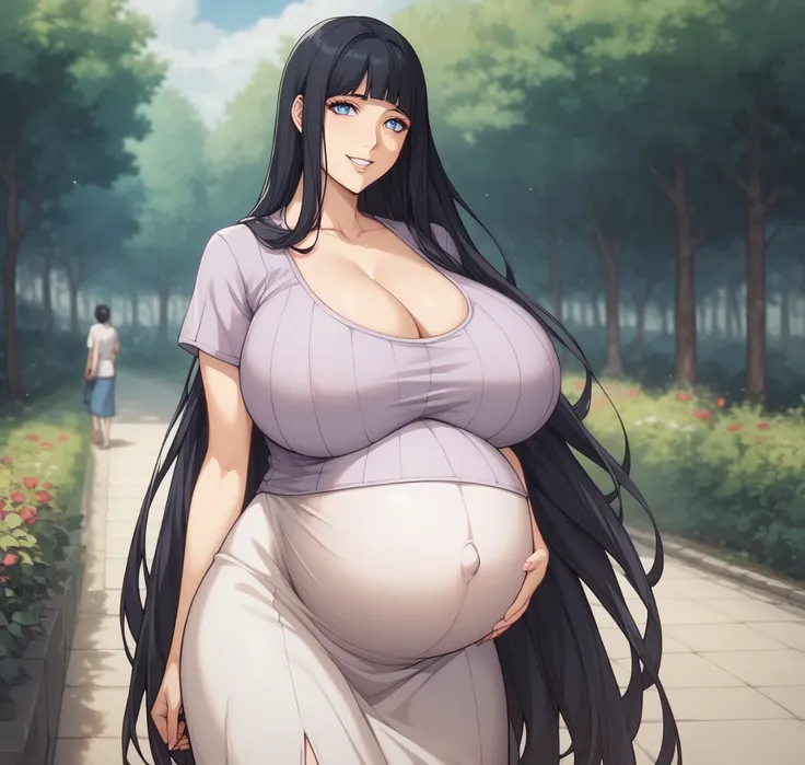  huge breasts 、Mulheres pregnants、to smile、
{ highest quality}, { so beautiful }, { very detailed }, { best illustrations },Life、thin:1.5 、hinata hyuga,  black hair,   long hair ,  Blue Eyes,  Big breasts ,  perfect body ,  Visualize your viewers,,  cleava...