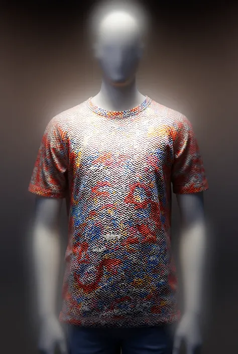 Street art shirt on a mannequin