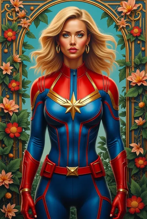 carol danvers, aka Marvels Captain Marvel , Kehinde Wiley style