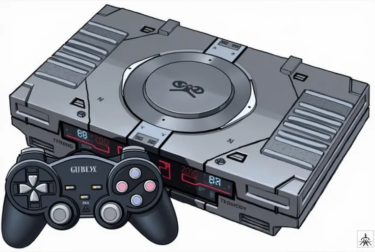 2000 game console drawing