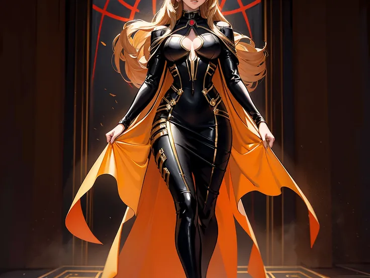 Scarlett Johansson is a young, black and long hair, Plump waist,
messy long hair, Russian hair, expensive luxury long dress silk,

White ant-man fabric shirt , 
gold ironman dress, 
slim Black Widow from adventure suit, 
dark orange medium dress, 
slim dar...