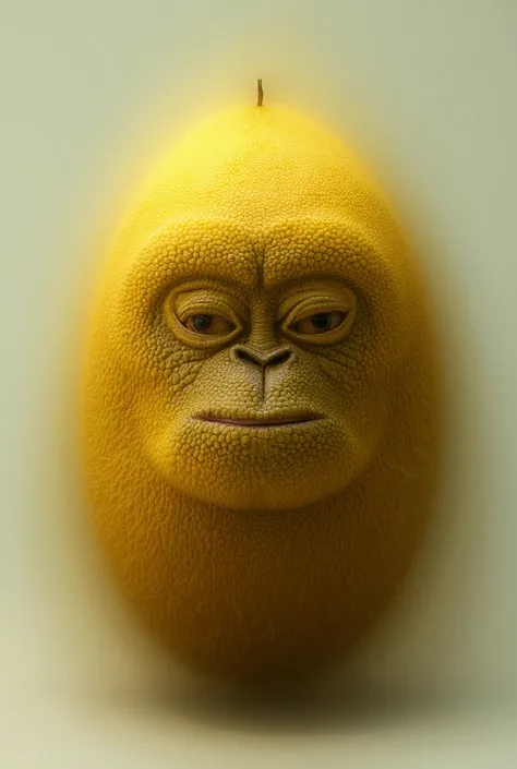 mango with a gorilla face