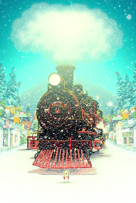 A poster for announcing the train rides fod s on holiday season