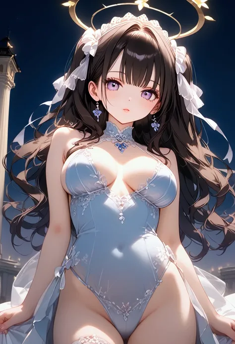  NSW ,(( Big Breasts )),  realistic skin ,  high quality skin ,  ((masterpiece)), (( Best Quality )), ( super detailed), (( Sexy )), (equipment), night,  a lovely girl , 1 Girl,  unique ,  wearing a beautifully embroidered cheongsam ,  Beautiful brunette ,...