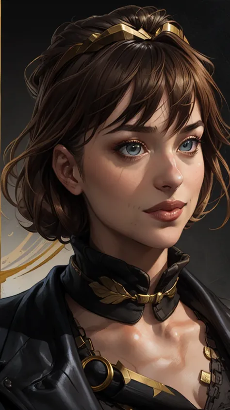 a woman in a black scarf and gold headpiece, fantasy concept art portrait, beautiful character painting, character concept art portrait, stunning character art, character art portrait, portrait of a female mage, rpg portrait concept art, character portrait...