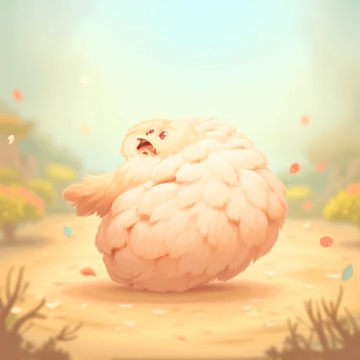 A cute round owl rolling on the ground, 2d game style