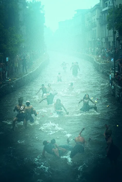 People were being swept away by the flood, but people were taking pictures