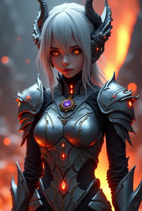  surreal　 very detailed　 Ultra Fantasy 　 final details 　 super high res　8K 32k 3D 　 clear eyes　Silver Hair　　　Assassin　Nice,  textured 、 Intricate Design Armor 　Dragons head on both shoulders 　mechanical engineering　 mechanic art 　　.　 Precise and Exquisite ...