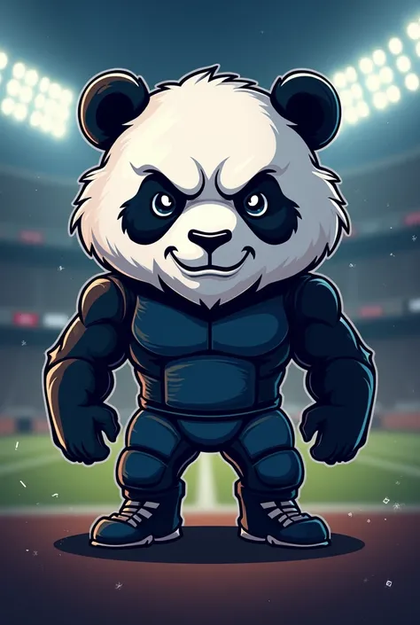 Panda Football Team Logo