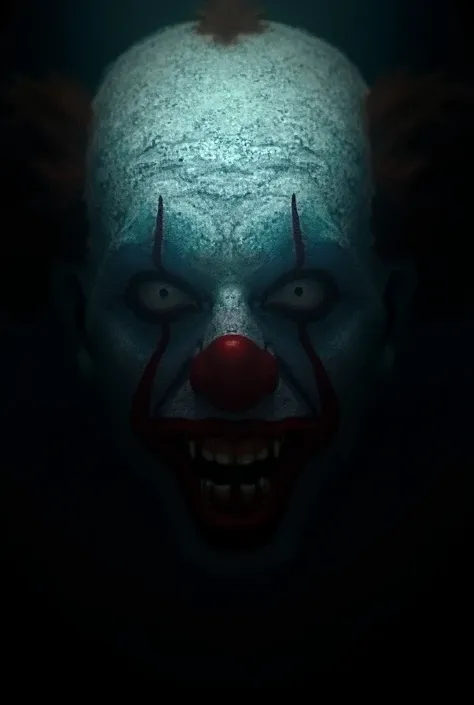 Scary clown face avatar more visible 