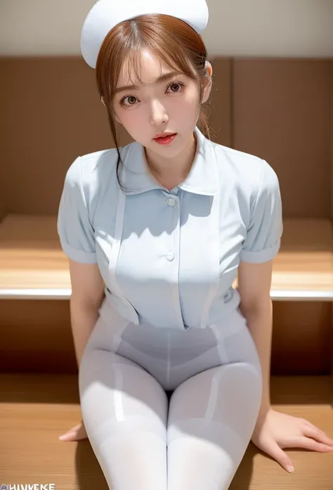 ((( nurse uniform ), (white pantyhose), ( shiny衣装))), skindentation, skinny, Alone, 1 female, masterpiece,  top quality ,  top quality , 16k,  unbelievably ridiculous,  very detailed, 2.5D, AI-generated,  delicate and dynamic ,  Very Delicate Expression,  ...